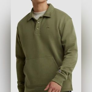 NWT Champion Rugby Collared Sweatshirt - Size Large